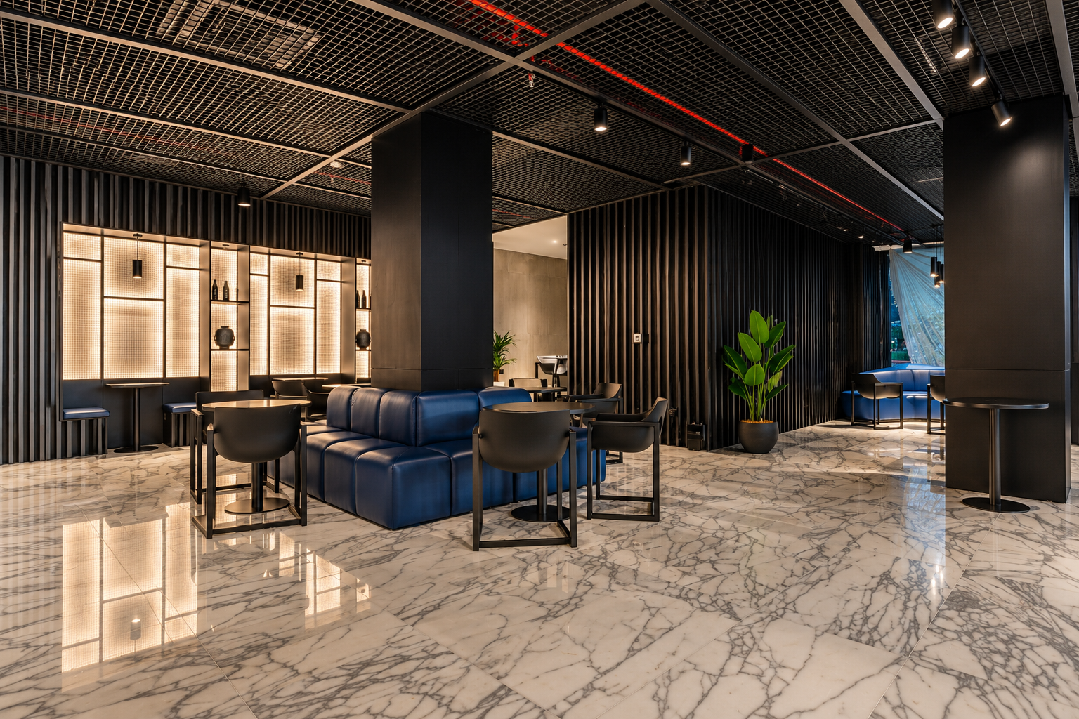 Architectural LED lighting fixtures demonstrating precise design and construction